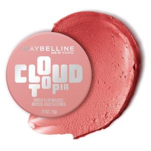 imageMaybelline Cloudtopia Blush for Cheeks and Lip Mousse UltraVivid Pigmented Formula for Up to 14HR of Blush and Lip Makeup Color Divine Crimson 1 CountDREAMY DAWN