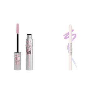 imageMaybelline Lash Sensational Sky High Glitter Mascara and Tattoo Studio Eyeliner Bundle Includes 1 Mascara in Space Diamond and 1 Gel Eyeliner in Stardust Chrome for Glitter Eye MakeupSPACE DIAMOND  STARDUST CHROME