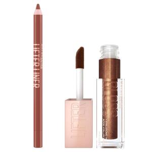 imageMaybelline Lifter Gloss and Lifter Liner Bundle Lip Gloss and Lip Liner in Shades Petal and Fine Line Pack of 2Crystal  Player