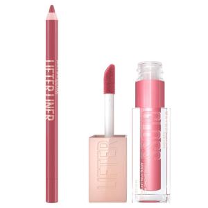 imageMaybelline Lifter Gloss and Lifter Liner Bundle Lip Gloss and Lip Liner in Shades Petal and Fine Line Pack of 2Petal  Fine Line