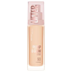 imageMaybelline Lifter Plump amp Glow Foundation Liquid Foundation with 2 Niacinamide  Hyaluronic Acid Plumping and Brightening Face Makeup 115 1 Count090 NEUTRAL