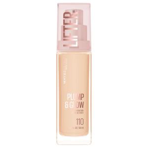 imageMaybelline Lifter Plump amp Glow Foundation Liquid Foundation with 2 Niacinamide  Hyaluronic Acid Plumping and Brightening Face Makeup 115 1 Count110 WARM