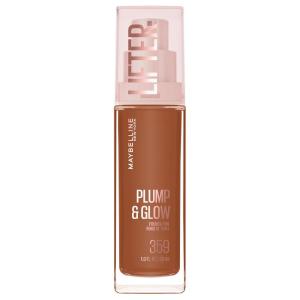 imageMaybelline Lifter Plump amp Glow Foundation Liquid Foundation with 2 Niacinamide  Hyaluronic Acid Plumping and Brightening Face Makeup 115 1 Count359 NEUTRAL